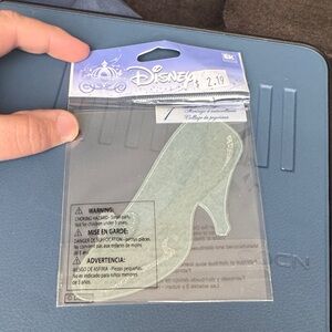 Disney Silver Glass Slipper Sticker